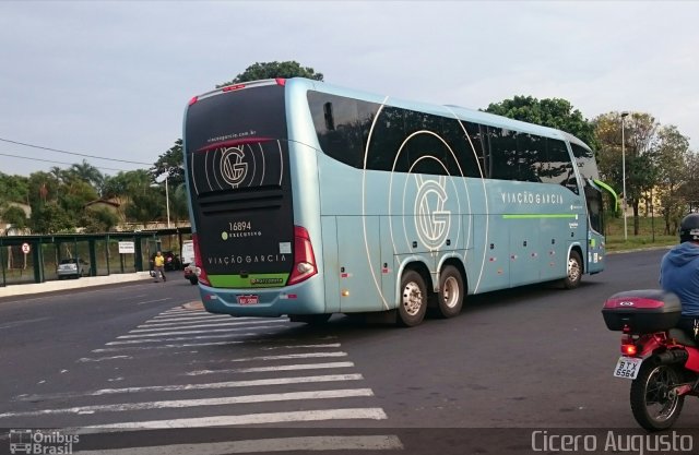 Viação Garcia 16894 na cidade de Ribeirão Preto, São Paulo, Brasil, por Cicero Augusto. ID da foto: 4426428.