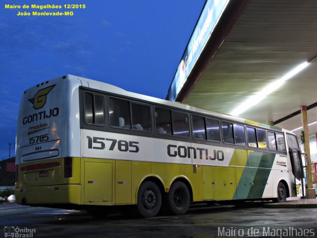 Empresa Gontijo de Transportes 15785 na cidade de João Monlevade, Minas Gerais, Brasil, por Mairo de Magalhães. ID da foto: 4425831.