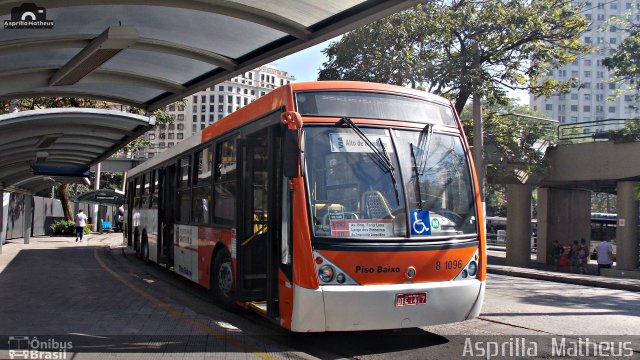 TRANSPPASS - Transporte de Passageiros 8 1096 na cidade de São Paulo, São Paulo, Brasil, por Asprilla Matheus. ID da foto: 4427655.