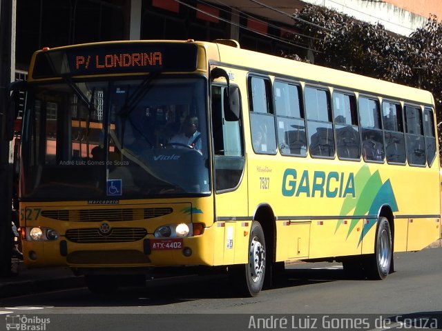 Viação Garcia 7527 na cidade de Londrina, Paraná, Brasil, por André Luiz Gomes de Souza. ID da foto: 4369589.