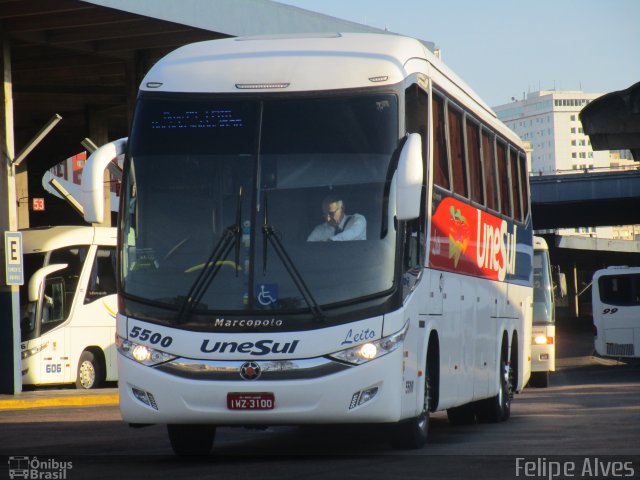 Unesul de Transportes 5500 na cidade de Porto Alegre, Rio Grande do Sul, Brasil, por Felipe Alves. ID da foto: 4368328.