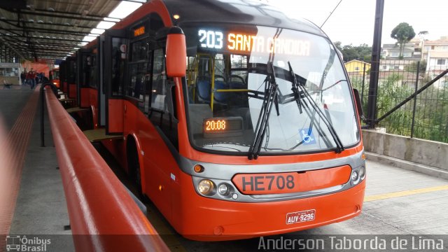 Auto Viação Redentor HE708 na cidade de Curitiba, Paraná, Brasil, por Anderson Taborda de Lima. ID da foto: 4368420.