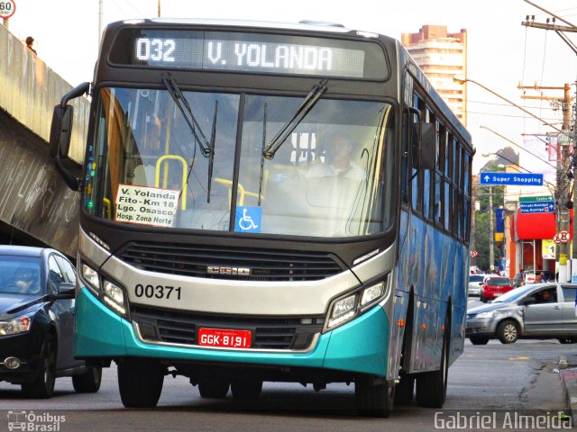 Auto Viação Urubupungá 00371 na cidade de Osasco, São Paulo, Brasil, por Gabriel Almeida. ID da foto: 4370100.