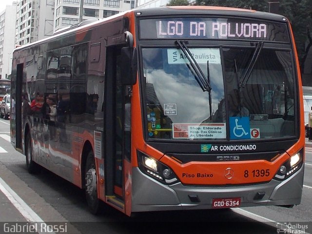 TRANSPPASS - Transporte de Passageiros 8 1395 na cidade de São Paulo, São Paulo, Brasil, por Gabriel Rossi . Número da foto: #4369091.