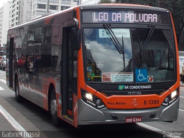 TRANSPPASS - Transporte de Passageiros 8 1395 na cidade de São Paulo, São Paulo, Brasil, por Gabriel Rossi . ID da foto: 4369091.