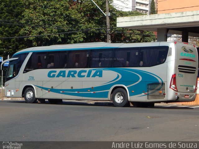 Viação Garcia 7216 na cidade de Londrina, Paraná, Brasil, por André Luiz Gomes de Souza. ID da foto: 4371852.