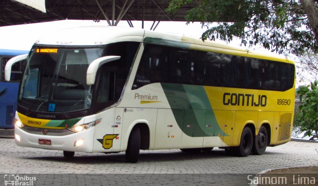 Empresa Gontijo de Transportes 18690 na cidade de Vitória, Espírito Santo, Brasil, por Saimom  Lima. Número da foto: #4371829.