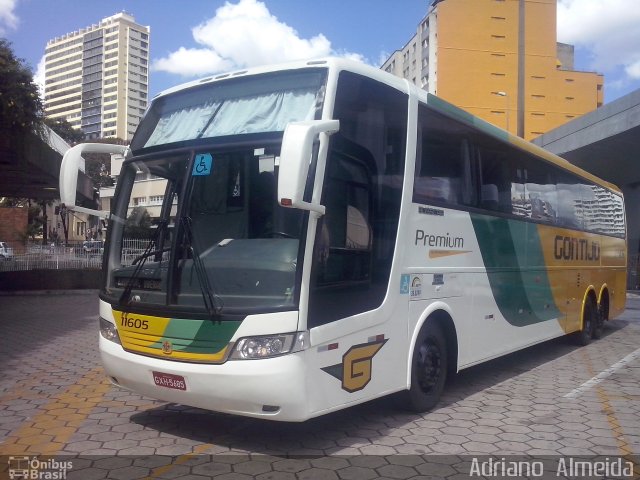 Empresa Gontijo de Transportes 11605 na cidade de Belo Horizonte, Minas Gerais, Brasil, por Adriano  Almeida. ID da foto: 4370545.