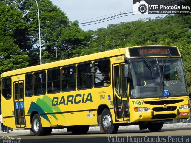 Viação Garcia 7467 na cidade de Maringá, Paraná, Brasil, por Victor Hugo Guedes Pereira. Número da foto: #4371725.