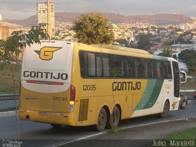 Empresa Gontijo de Transportes 12035 na cidade de Belo Horizonte, Minas Gerais, Brasil, por Júlio  Mandelli. ID da foto: 4373910.