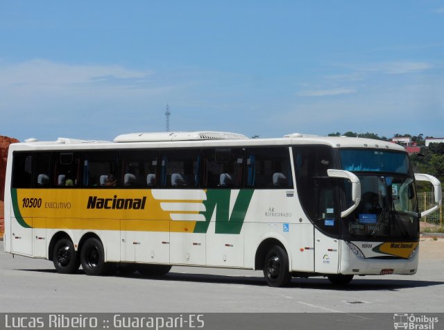 Viação Nacional 10500 na cidade de Guarapari, Espírito Santo, Brasil, por Lucas  Ribeiro. ID da foto: 4372725.