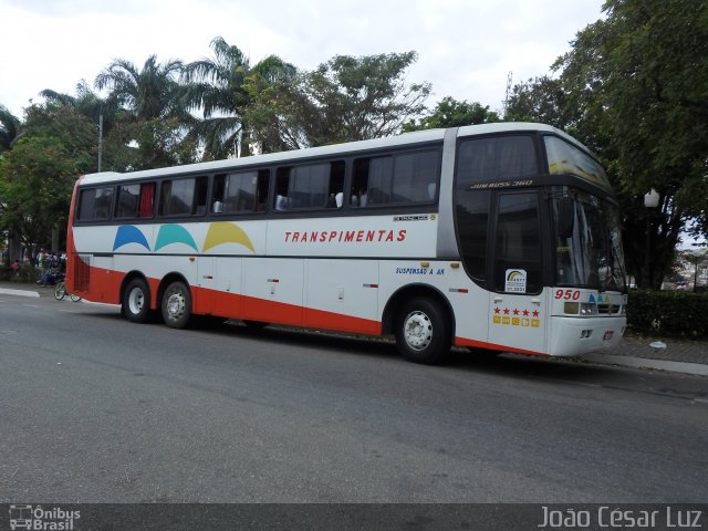 Transpimentas Turismo 950 na cidade de Oliveira, Minas Gerais, Brasil, por João César Luz. ID da foto: 4373801.