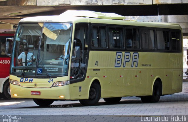 BPA Transportes 41 na cidade de Belo Horizonte, Minas Gerais, Brasil, por Leonardo Fidelli. Número da foto: #4375258.