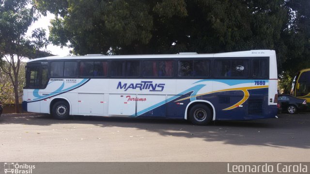 Martins Turismo 7680 na cidade de Pirassununga, São Paulo, Brasil, por Leonardo Carola. ID da foto: 4376130.