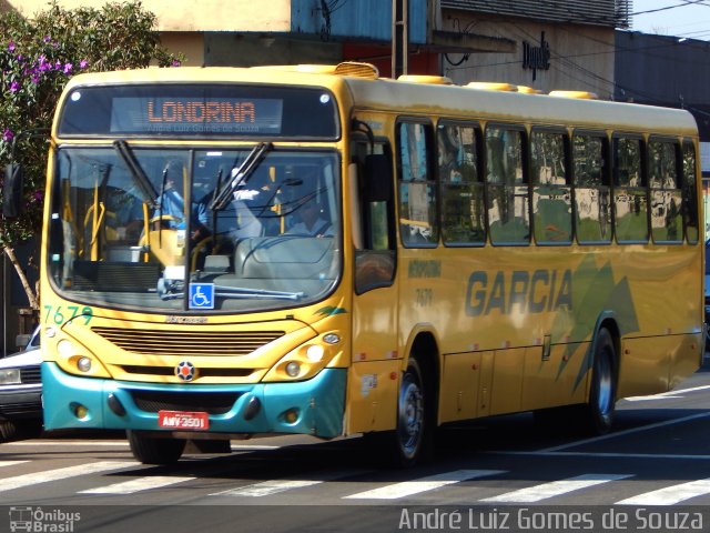 Viação Garcia 7679 na cidade de Londrina, Paraná, Brasil, por André Luiz Gomes de Souza. ID da foto: 4375775.