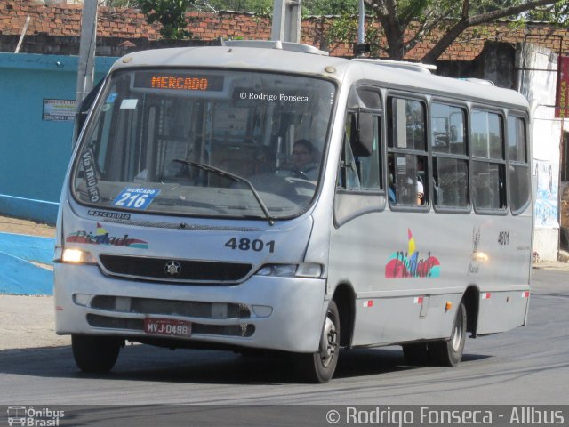 Auto Viação Nossa Senhora da Piedade 4801 na cidade de Maceió, Alagoas, Brasil, por Rodrigo Fonseca. ID da foto: 4375395.