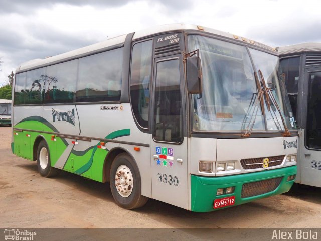 Turin Transportes 3330 na cidade de Ouro Branco, Minas Gerais, Brasil, por Alex Bola. Número da foto: #4376032.