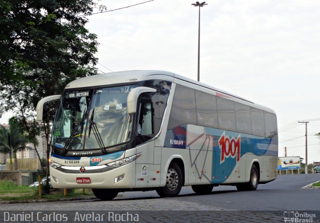 Auto Viação 1001 RJ 108.849 na cidade de Campos dos Goytacazes, Rio de Janeiro, Brasil, por Daniel Carlos  Avelar Rocha. ID da foto: 4376606.