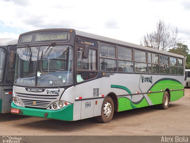 Turin Transportes 190 na cidade de Ouro Branco, Minas Gerais, Brasil, por Alex Bola. Número da foto: #4376039.