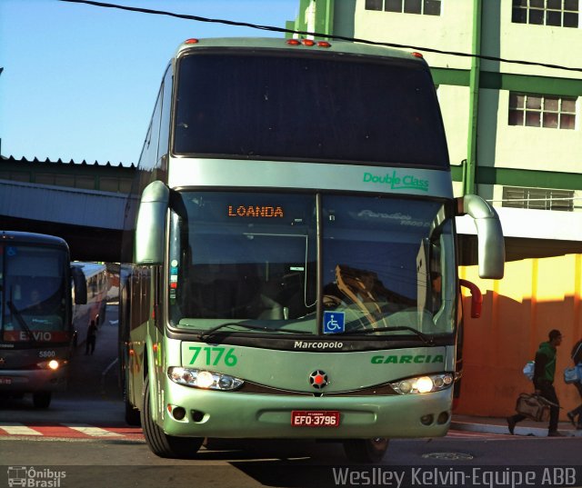 Viação Garcia 7176 na cidade de Sorocaba, São Paulo, Brasil, por Weslley Kelvin Batista. ID da foto: 4377627.