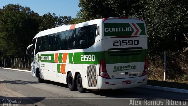 Empresa Gontijo de Transportes 21590 na cidade de Taubaté, São Paulo, Brasil, por Alex Ramos Ribeiro. Número da foto: #4381080.