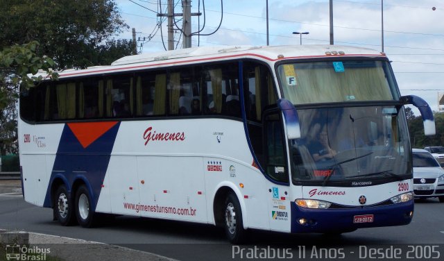 Gimenes Turismo 2900 na cidade de São Paulo, São Paulo, Brasil, por Cristiano Soares da Silva. ID da foto: 4380160.