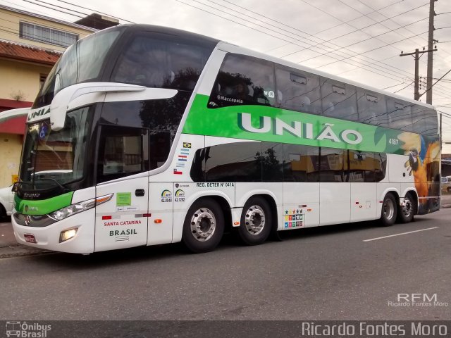 Empresa União de Transportes 4187 na cidade de Curitiba, Paraná, Brasil, por Ricardo Fontes Moro. Número da foto: #4381306.