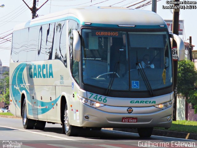 Viação Garcia 7466 na cidade de Londrina, Paraná, Brasil, por Guilherme Estevan. ID da foto: 4380405.