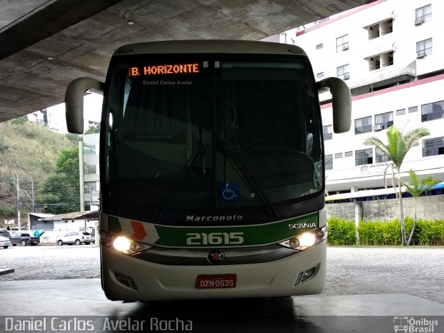 Empresa Gontijo de Transportes 21615 na cidade de Cachoeiro de Itapemirim, Espírito Santo, Brasil, por Daniel Carlos  Avelar Rocha. Número da foto: #4381533.