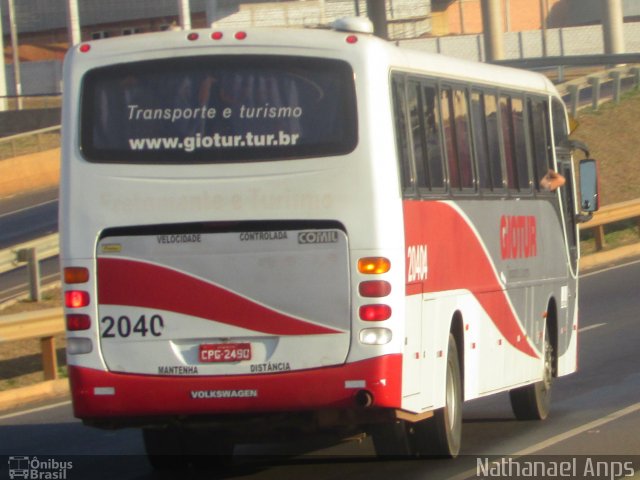 Giotur Transportes e Turismo 20404 na cidade de Anápolis, Goiás, Brasil, por Nathanael de Jesus  Azevedo. Número da foto: #4430435.
