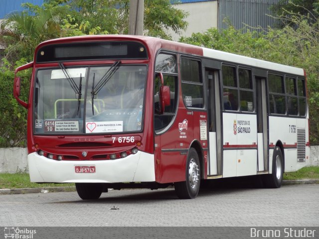 Viação Gatusa Transportes Urbanos 7 6756 na cidade de São Paulo, São Paulo, Brasil, por Bruno   Studer. Número da foto: #4429271.
