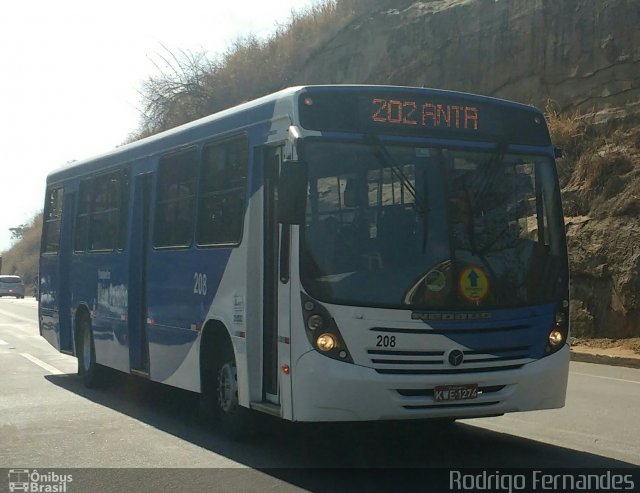 Transportes Além Paraíba 208 na cidade de Sapucaia, Rio de Janeiro, Brasil, por Rodrigo Fernades. Número da foto: #4428791.
