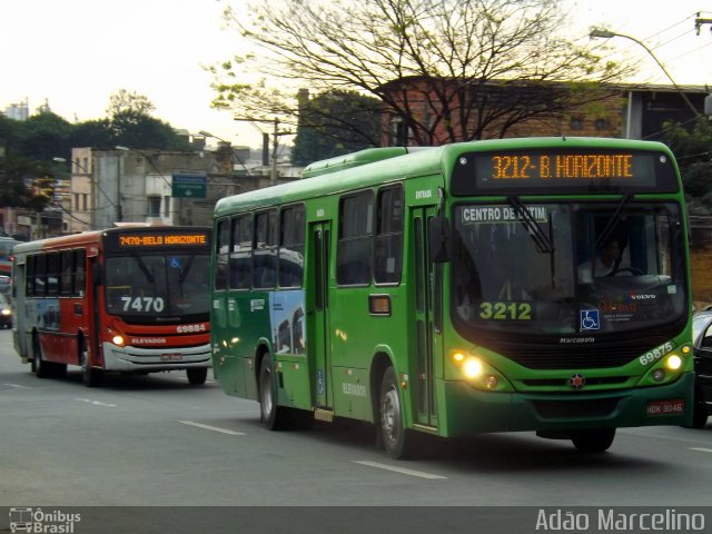 Viação Santa Edwiges 69875 na cidade de Belo Horizonte, Minas Gerais, Brasil, por Adão Raimundo Marcelino. ID da foto: 4430220.