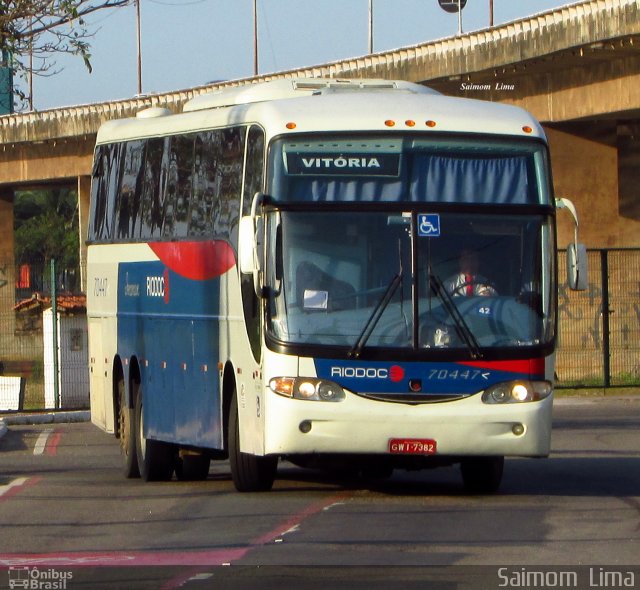 Viação Riodoce 70447 na cidade de Vitória, Espírito Santo, Brasil, por Saimom  Lima. ID da foto: 4450925.