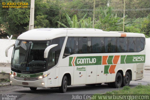 Empresa Gontijo de Transportes 21250 na cidade de Aracaju, Sergipe, Brasil, por Julio Cesar  Barbosa Martins. Número da foto: #4451530.