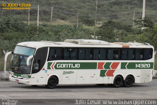 Empresa Gontijo de Transportes 14320 na cidade de Aracaju, Sergipe, Brasil, por Julio Cesar  Barbosa Martins. Número da foto: #4451529.