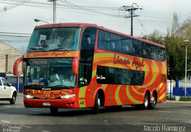 Buses Linea Azul 446 na cidade de , por Jacob Ramírez  Jake. ID da foto: 4454328.