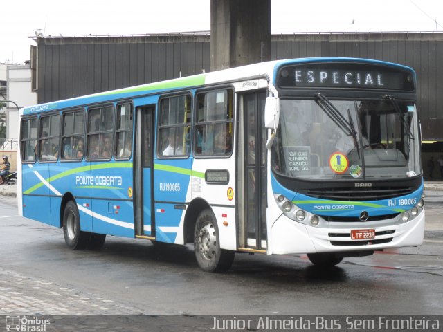 Viação Ponte Coberta RJ 190.065 na cidade de Rio de Janeiro, Rio de Janeiro, Brasil, por Junior Almeida. ID da foto: 4454562.