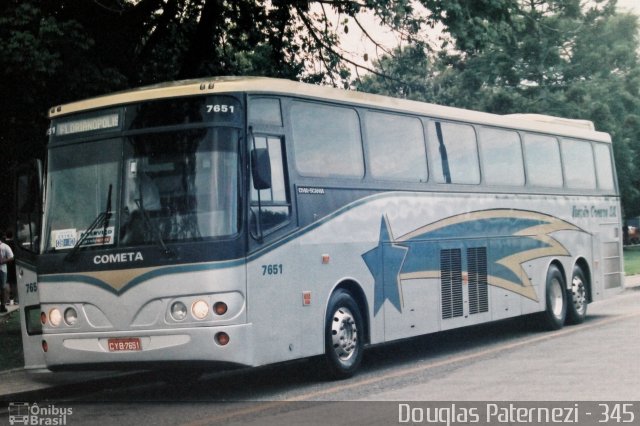 Viação Cometa 7651 na cidade de Curitiba, Paraná, Brasil, por Douglas Paternezi. ID da foto: 4452520.