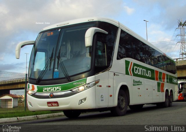 Empresa Gontijo de Transportes 21505 na cidade de Vitória, Espírito Santo, Brasil, por Saimom  Lima. Número da foto: #4452367.
