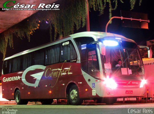 Expresso Gardenia 4110 na cidade de Belo Horizonte, Minas Gerais, Brasil, por César Ônibus. ID da foto: 4453963.