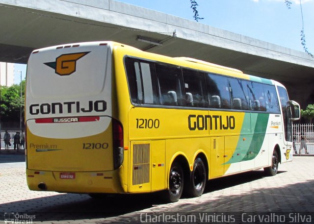 Empresa Gontijo de Transportes 12100 na cidade de Belo Horizonte, Minas Gerais, Brasil, por Charlestom Vinicius Carvalho Silva. ID da foto: 4453263.