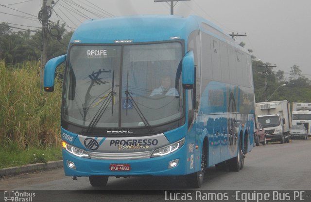 Auto Viação Progresso 6106 na cidade de Jaboatão dos Guararapes, Pernambuco, Brasil, por Lucas Ramos. Número da foto: #4453835.