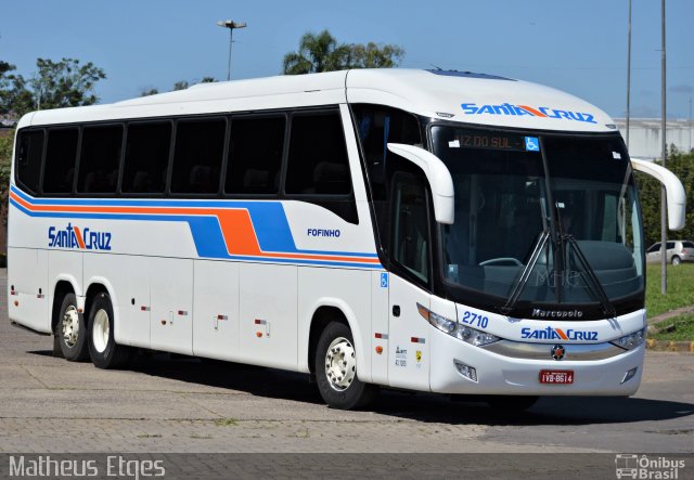 VUSC - Viação União Santa Cruz 2710 na cidade de Santa Cruz do Sul, Rio Grande do Sul, Brasil, por Matheus Etges. Número da foto: #4452820.