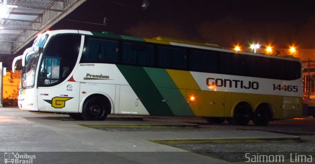 Empresa Gontijo de Transportes 14465 na cidade de Viana, Espírito Santo, Brasil, por Saimom  Lima. ID da foto: 4452384.