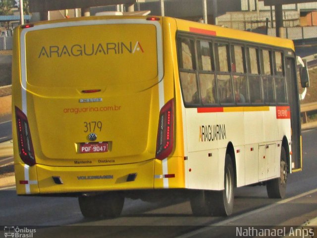 Viação Araguarina 3179 na cidade de Anápolis, Goiás, Brasil, por Nathanael de Jesus  Azevedo. ID da foto: 4452824.