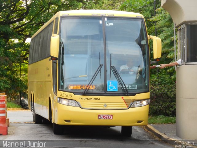 Viação Itapemirim 45605 na cidade de São Paulo, São Paulo, Brasil, por Manoel Junior. ID da foto: 4454808.