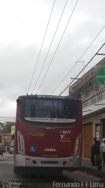 Transwolff Transportes e Turismo 7 8877 na cidade de São Paulo, São Paulo, Brasil, por Fernando Félix Ferreira Lima. ID da foto: 4455029.