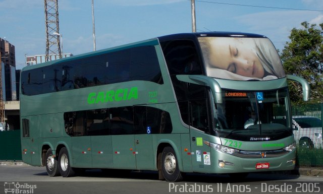 Viação Garcia 7237 na cidade de São Paulo, São Paulo, Brasil, por Cristiano Soares da Silva. ID da foto: 4457812.