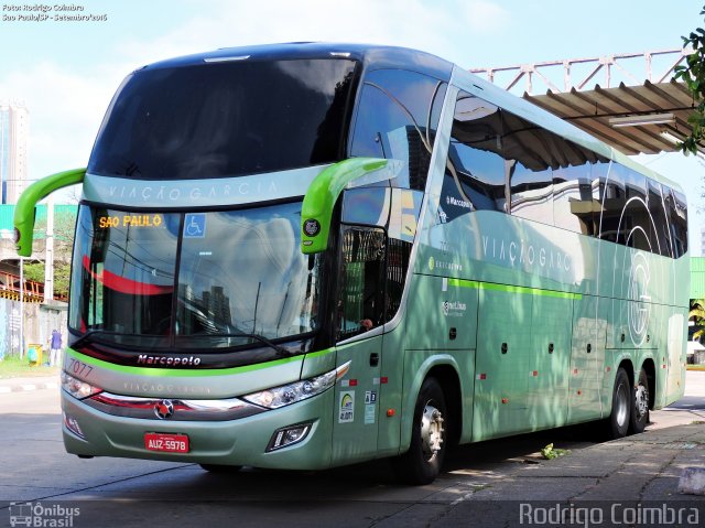 Viação Garcia 7077 na cidade de São Paulo, São Paulo, Brasil, por Rodrigo Coimbra. ID da foto: 4458783.